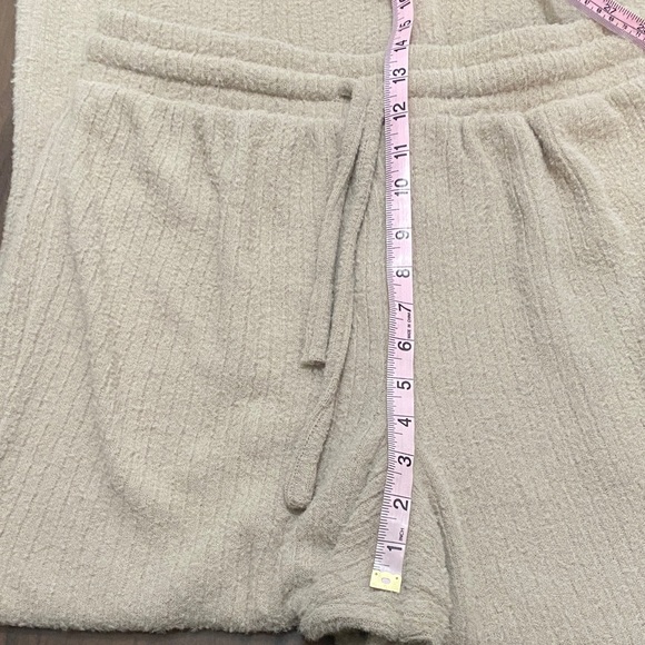 Hippie Rose Tan Wide Leg Fleece Pants - Picture 5 of 8